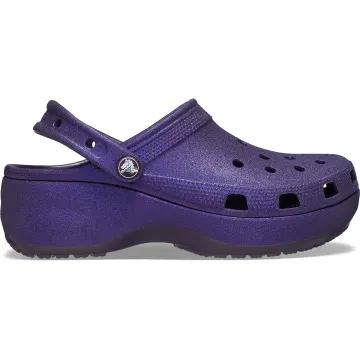 CROCS Σαμπό Classic Platform Glitter Clog W Dark Iris 207241-5AS 1