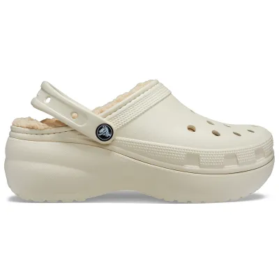 ΣΑΜΠΟ ΧΕΙΜΕΡΙΝΟ ΜΕ ΕΠΕΝΔΥΣΗ CROCS CLASSIC PLATFORM LINED CLOG W Bone 207938-2Y2 1